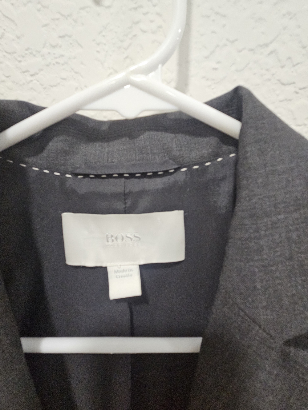 Boss Gray Single-Button Women's Blazer - Picture 2 of 11